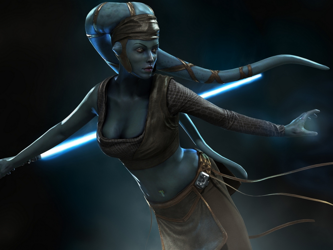 световой меч, star wars wallpaper, lightsaber, aayla secura, aayla