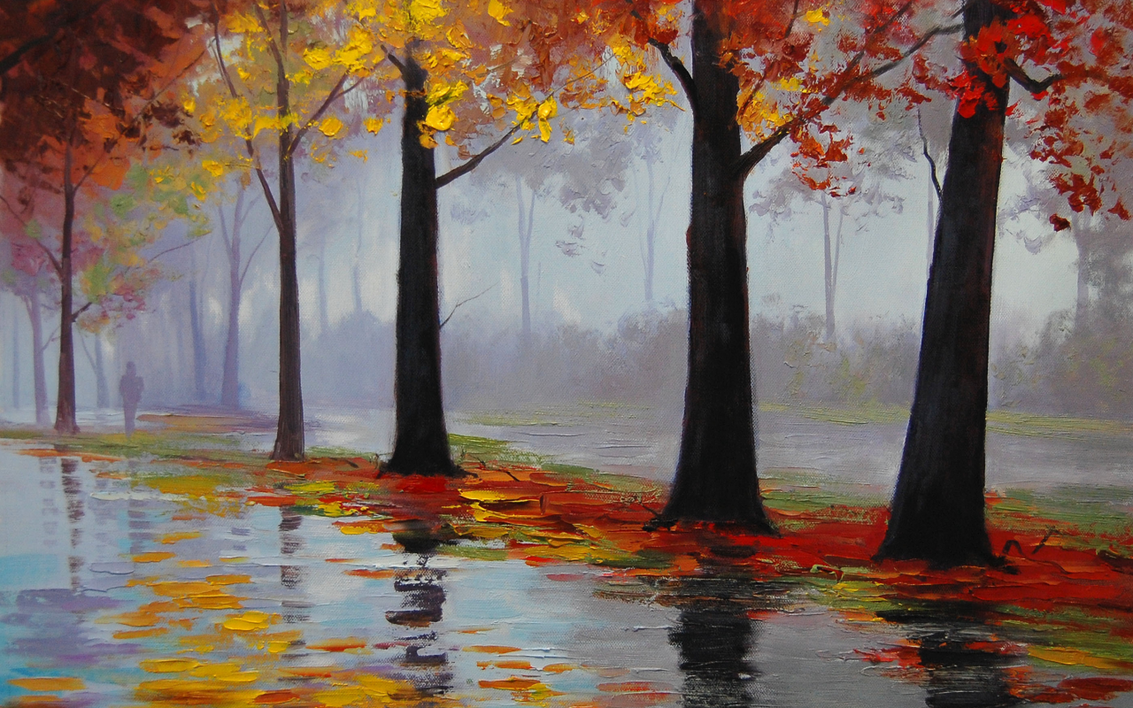 рисунок, арт, autumn rain, artsaus