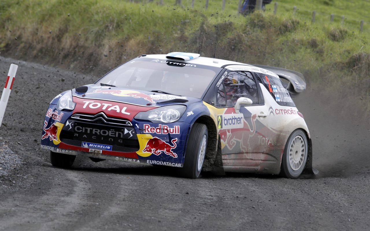 авто, mikko hirvonen, ситроен, rally, ds3, фары, занос, передок, citroen