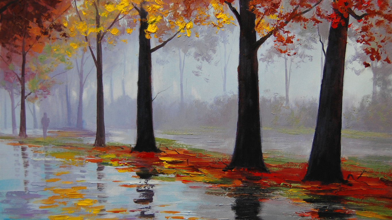 рисунок, арт, autumn rain, artsaus