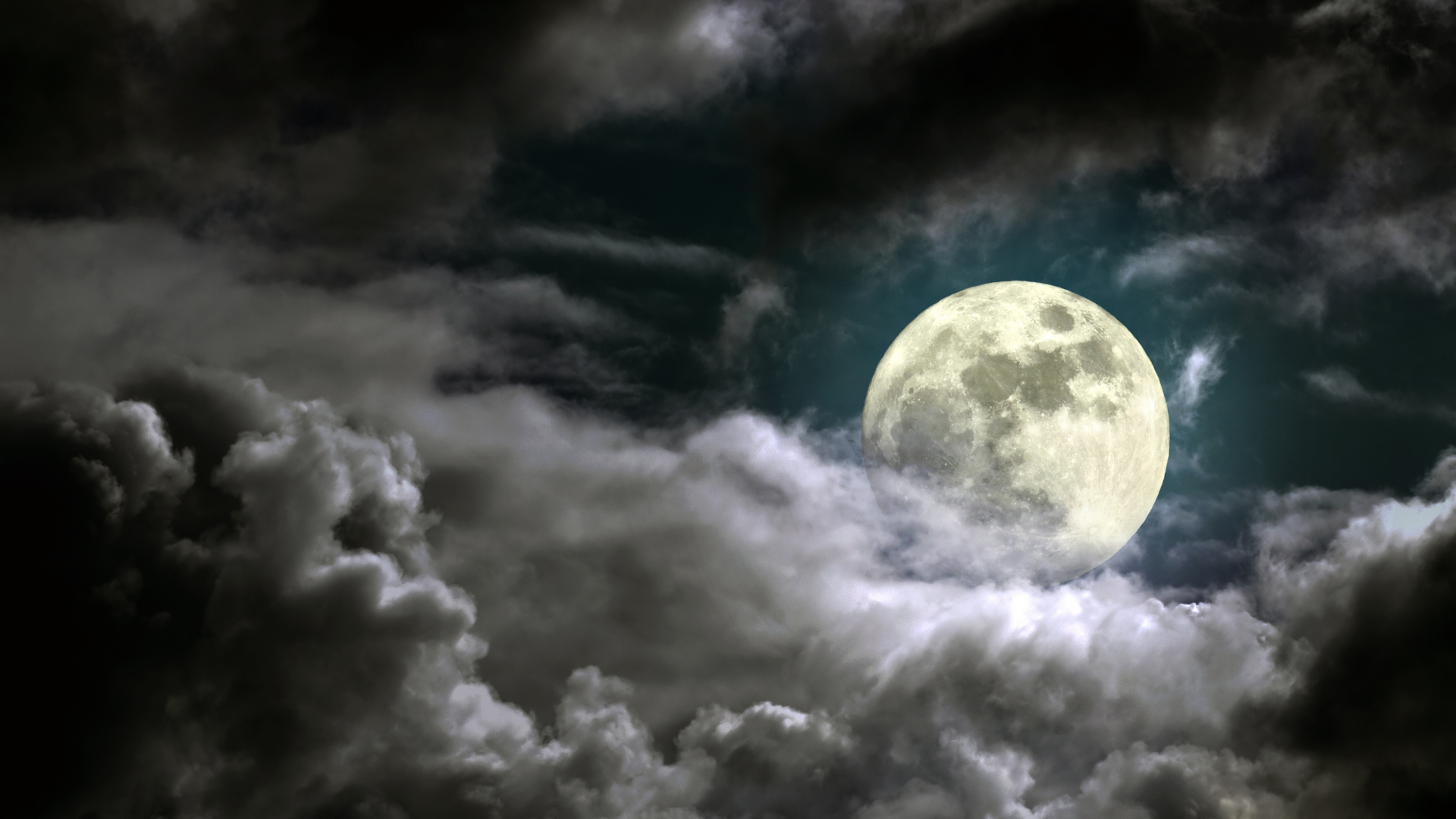 full moon, sky, облачно ночь, moonlight, cloudy night, небо, полная луна