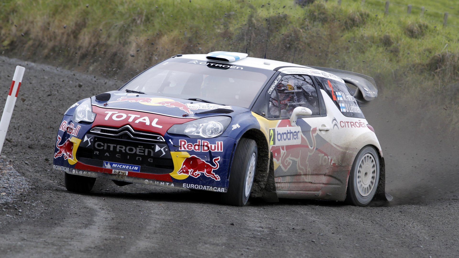 авто, mikko hirvonen, ситроен, rally, ds3, фары, занос, передок, citroen