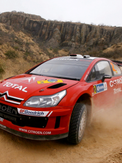 тотал, фары, citroen, rally, передок, c4, dani sordo, поворот , 2, пыль