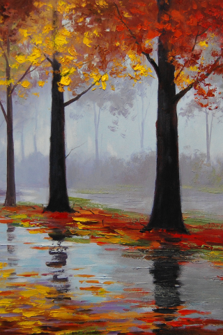 рисунок, арт, autumn rain, artsaus