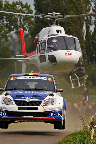 спорт, машина, wrc, вертолет, rally, skoda, шкода, скорость, fabia