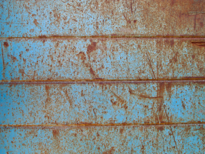 rusty, blue, metal, pattern