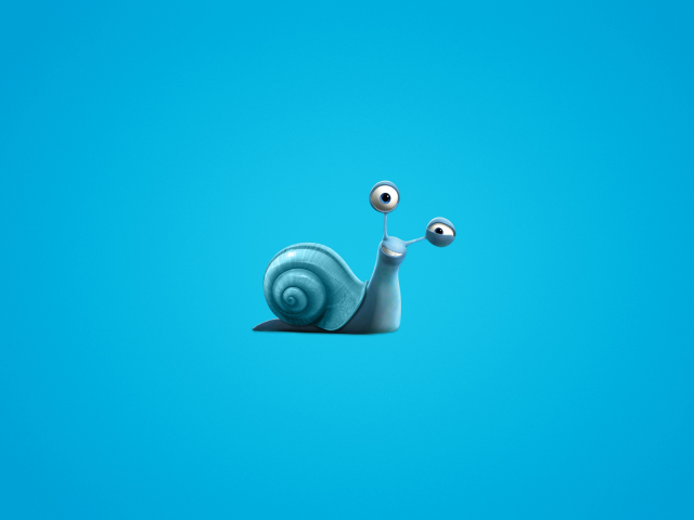 синий фон, turbo, улитка, турбо, snail, минимализм