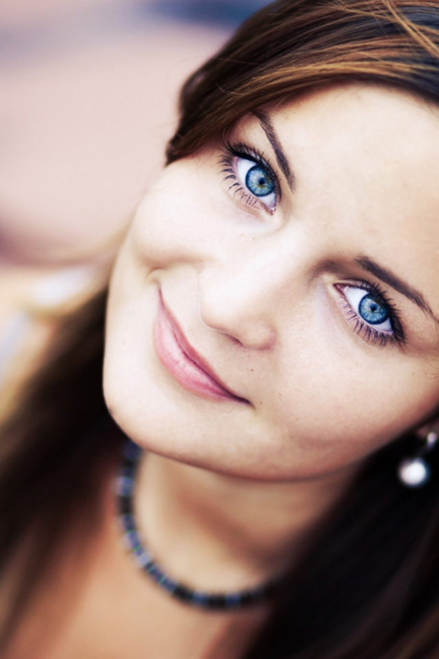 alina, голубые глаза, улыбка, девушка