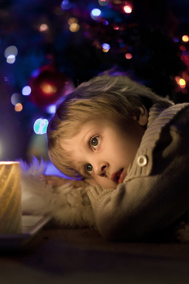 малчик, настроение, свечи, праздник