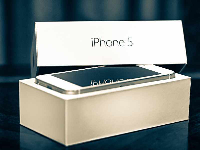 айфон, коробка, телефон, гаджет, iphone 5, apple