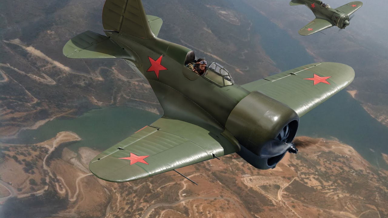 советские, арт, одномоторные, небо, и-16 (цкб-12), самолёты