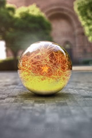 стеклянный шар, рендер, макро, dragon ball