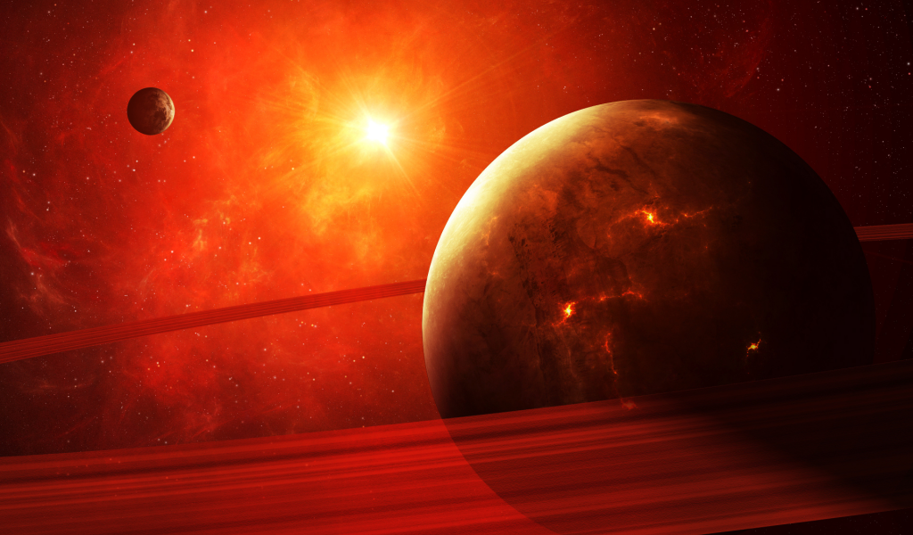 apocalypse, planet, red, light, sci fi