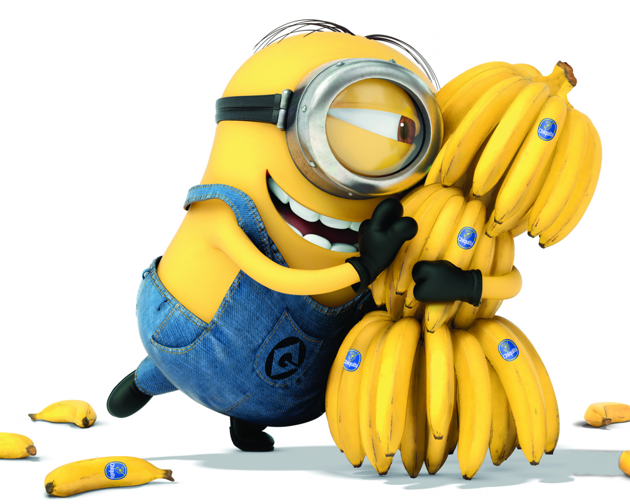 миньон, гадкий я 2, улыбка, бананы, descpicable me 2
