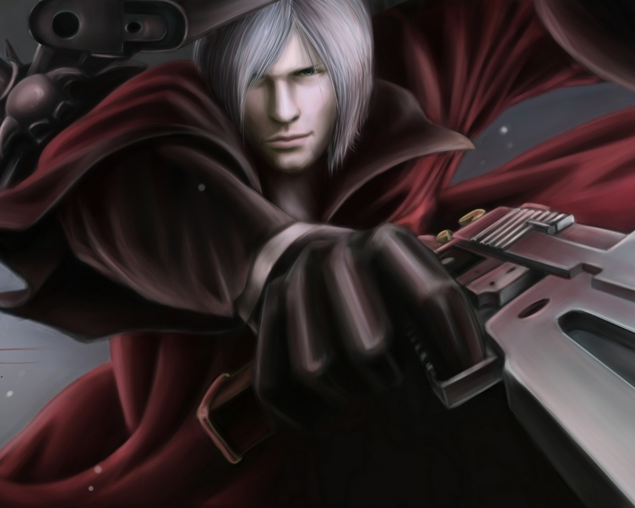 dante, game wallpapers, oliverford, dmc, rebellion, half-demon, devil may cry, fanart