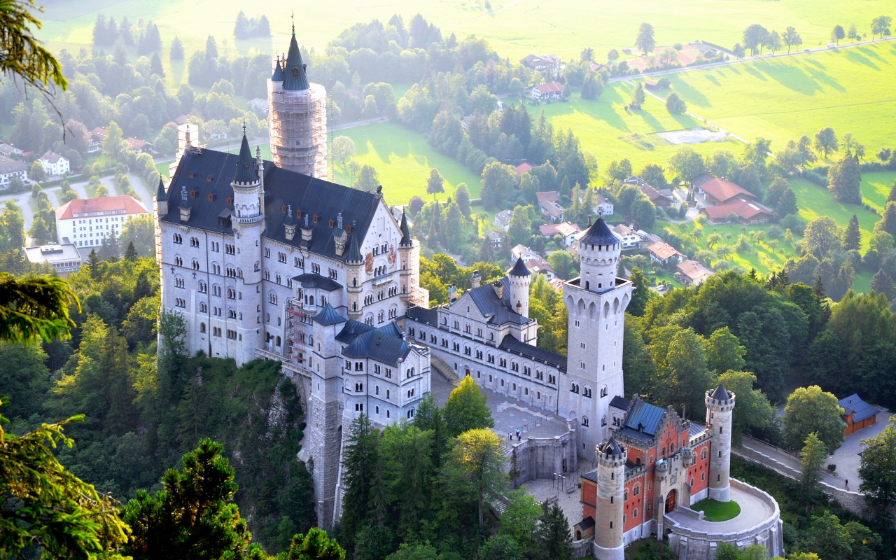 deutschland, bayern, f__ssen, замок, germany , bavaria 