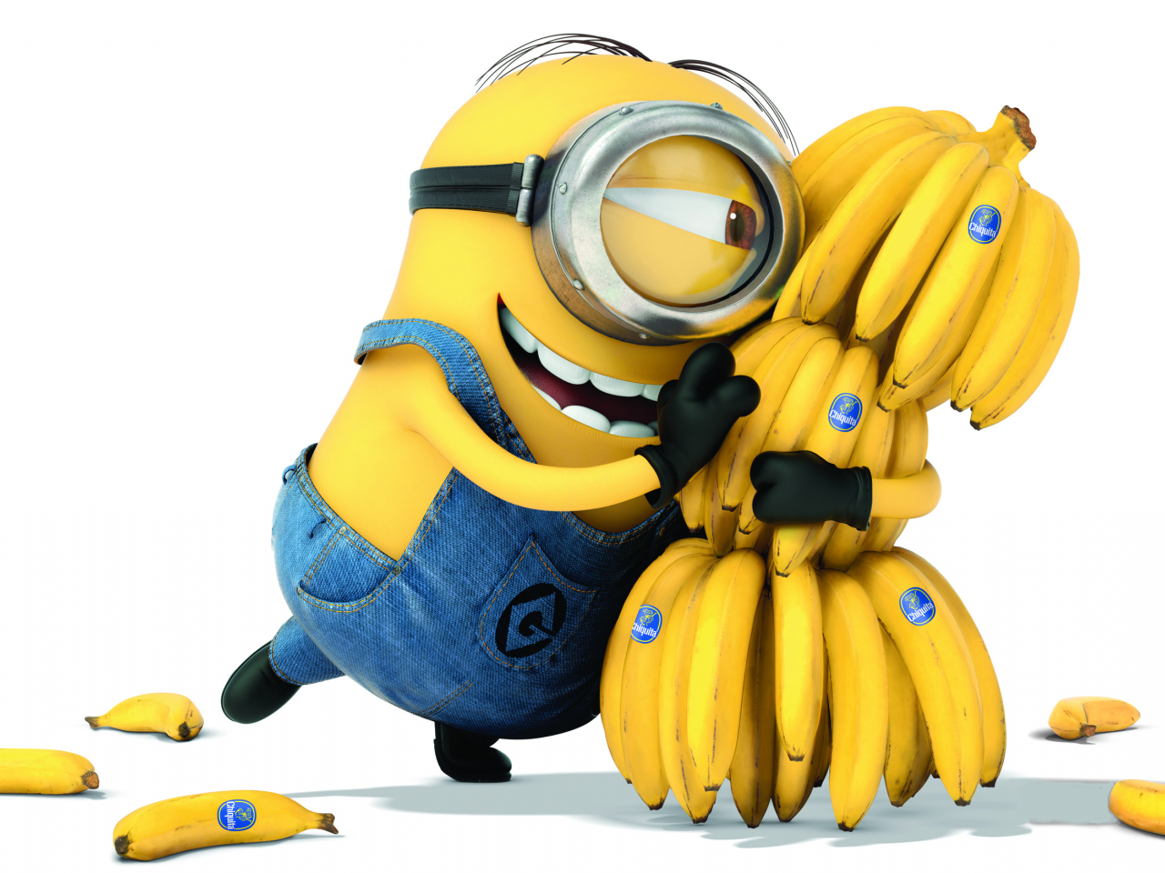 миньон, гадкий я 2, улыбка, бананы, descpicable me 2