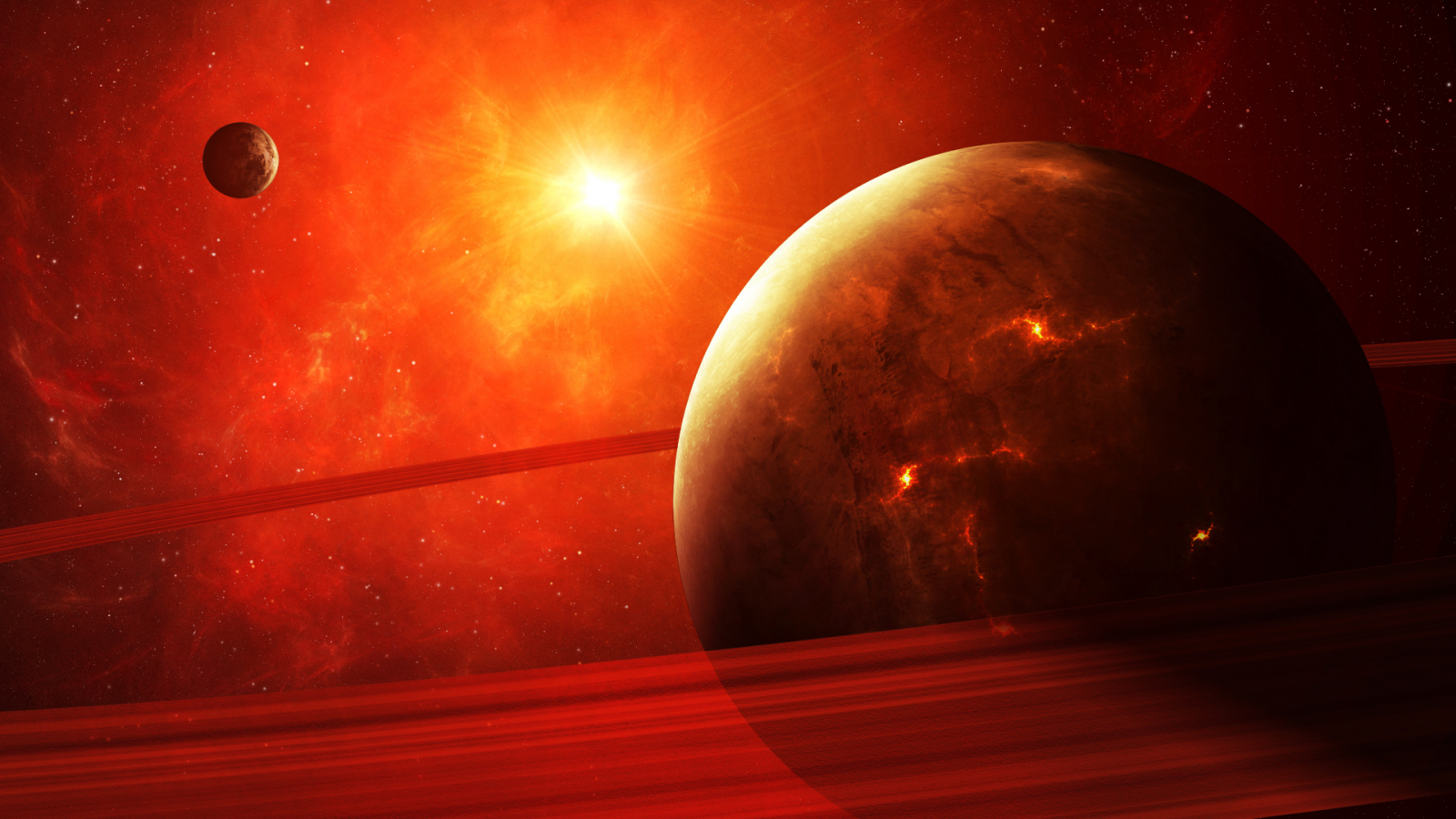 apocalypse, planet, red, light, sci fi