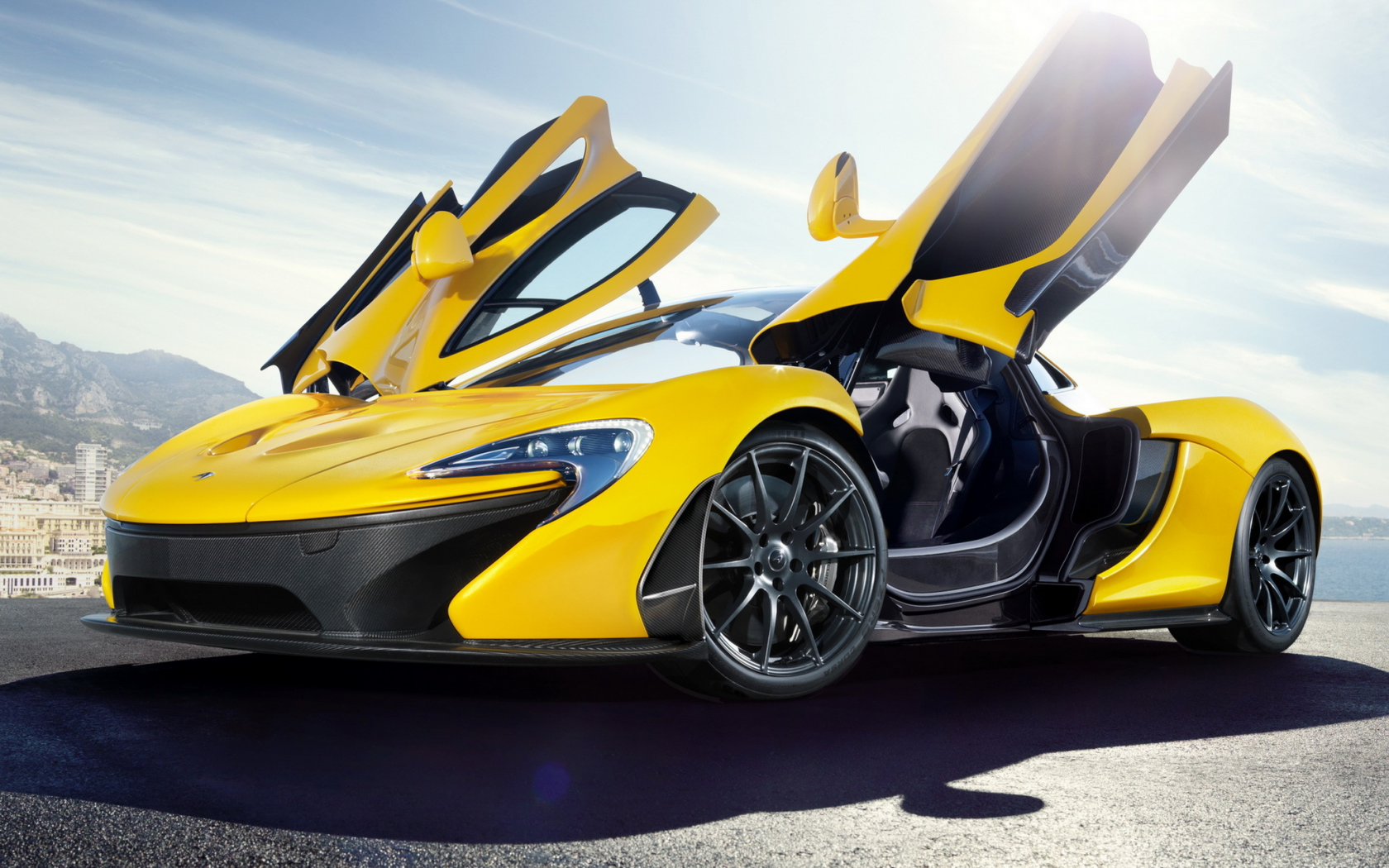 mclaren p1, двери _крылья бабочки_, открытые двери, mclaren