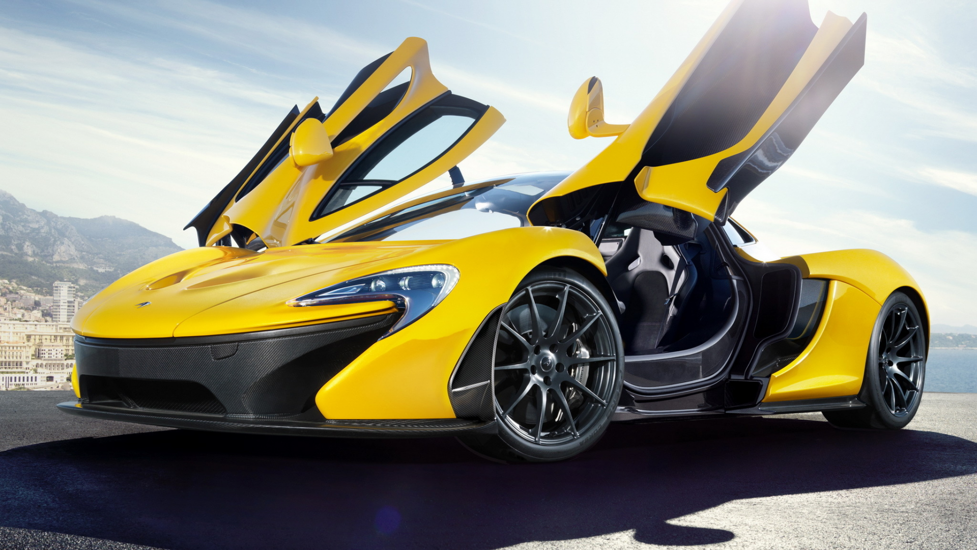 mclaren p1, двери _крылья бабочки_, открытые двери, mclaren