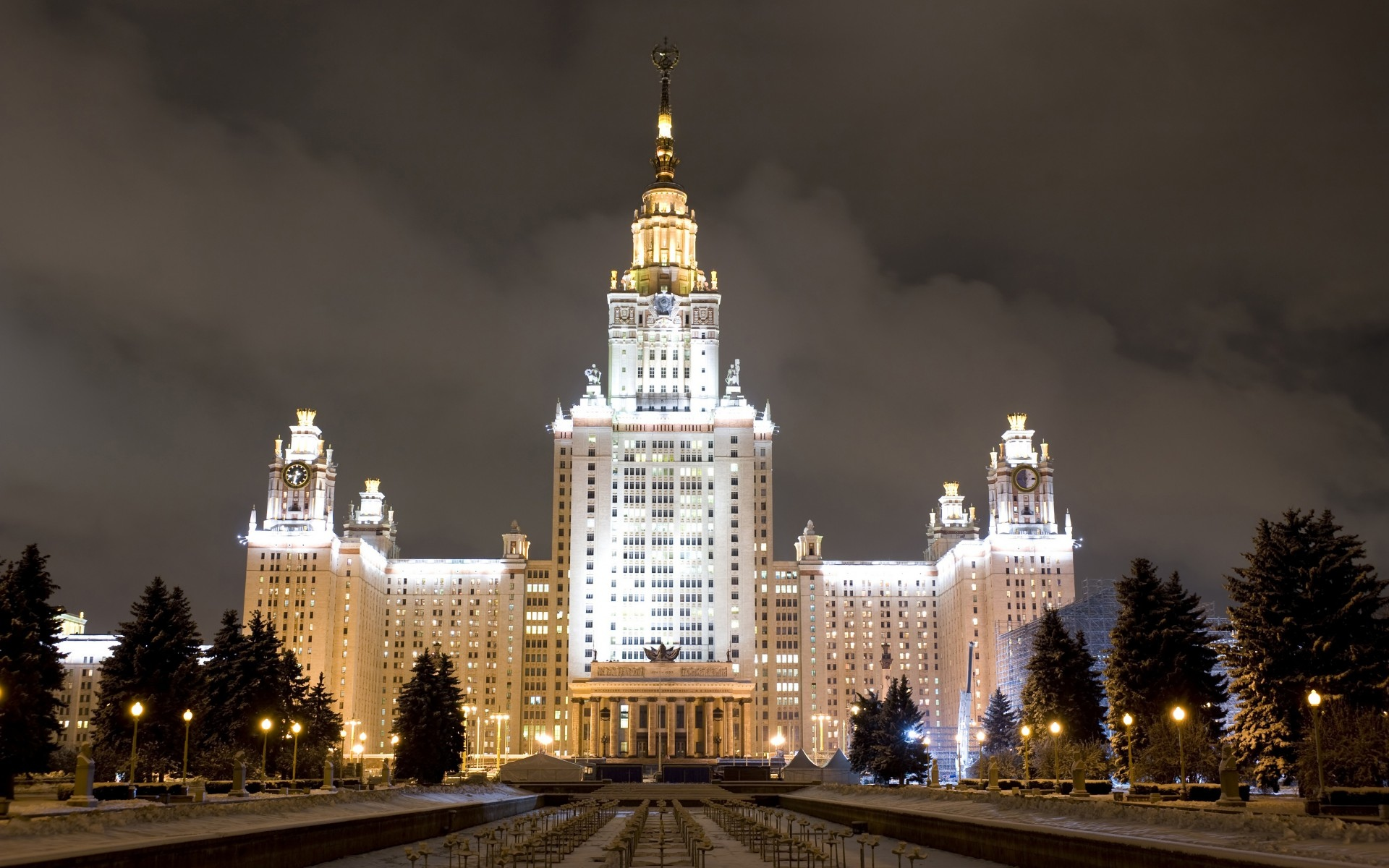 МГУ, Москва, зима