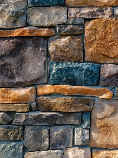 colorful pattern, wall, stone