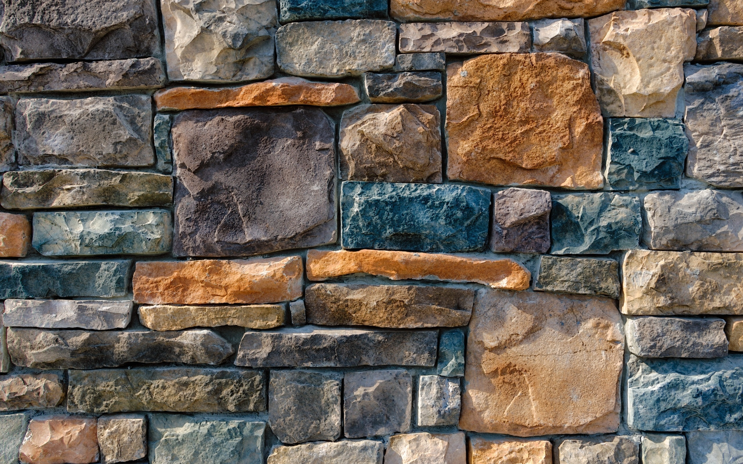 colorful pattern, wall, stone