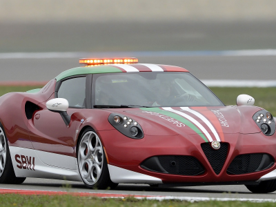 Alfa Romeo, красная, скорость