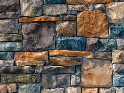 colorful pattern, wall, stone