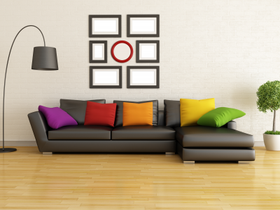 интерьер, lamb, stylish design, interior, couch , modern living room , pillows