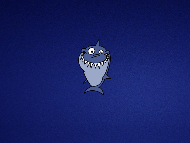 синий, минимализм, зубастая, улыбка, shark, акула