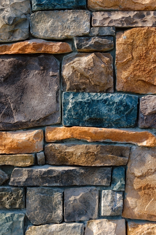 colorful pattern, wall, stone