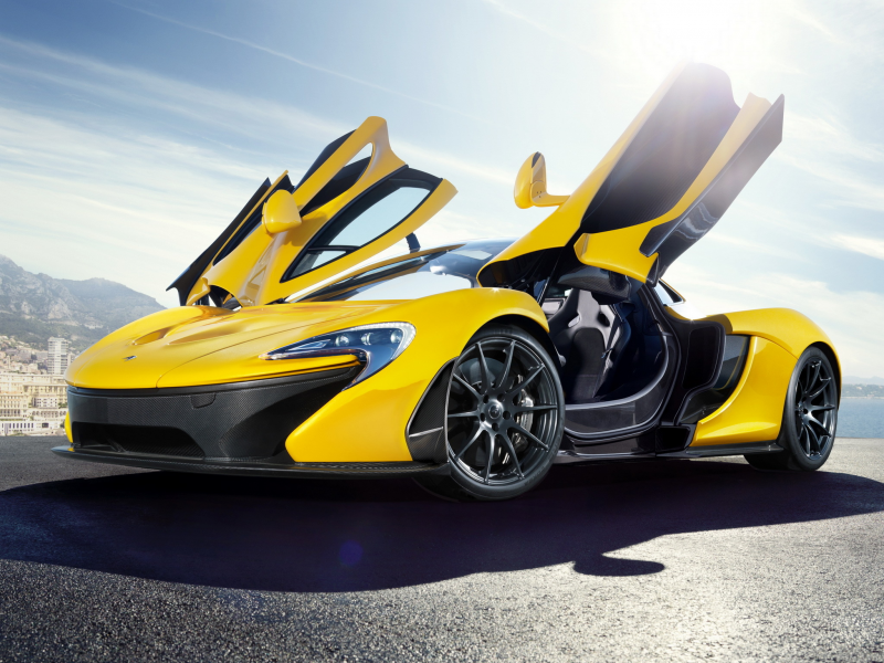 mclaren p1, двери _крылья бабочки_, открытые двери, mclaren