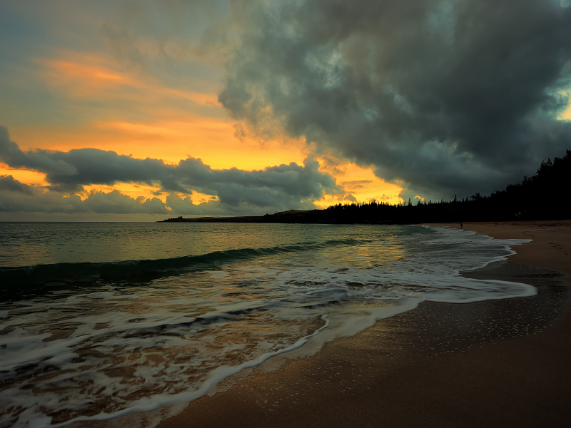 песок, волна, пляж, пейзаж, природа, вода, волны, море