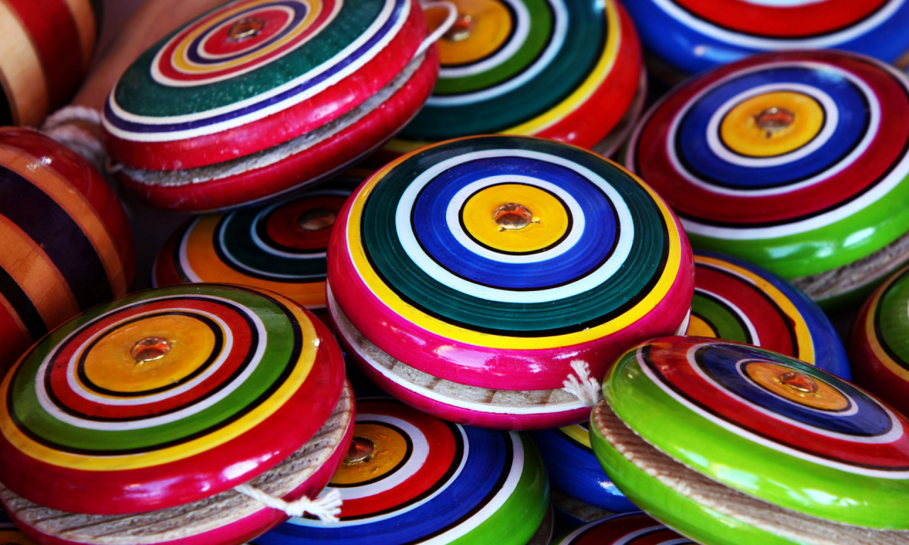 полосатые, yo-yo, игрушки, йо-йо, разноцветные