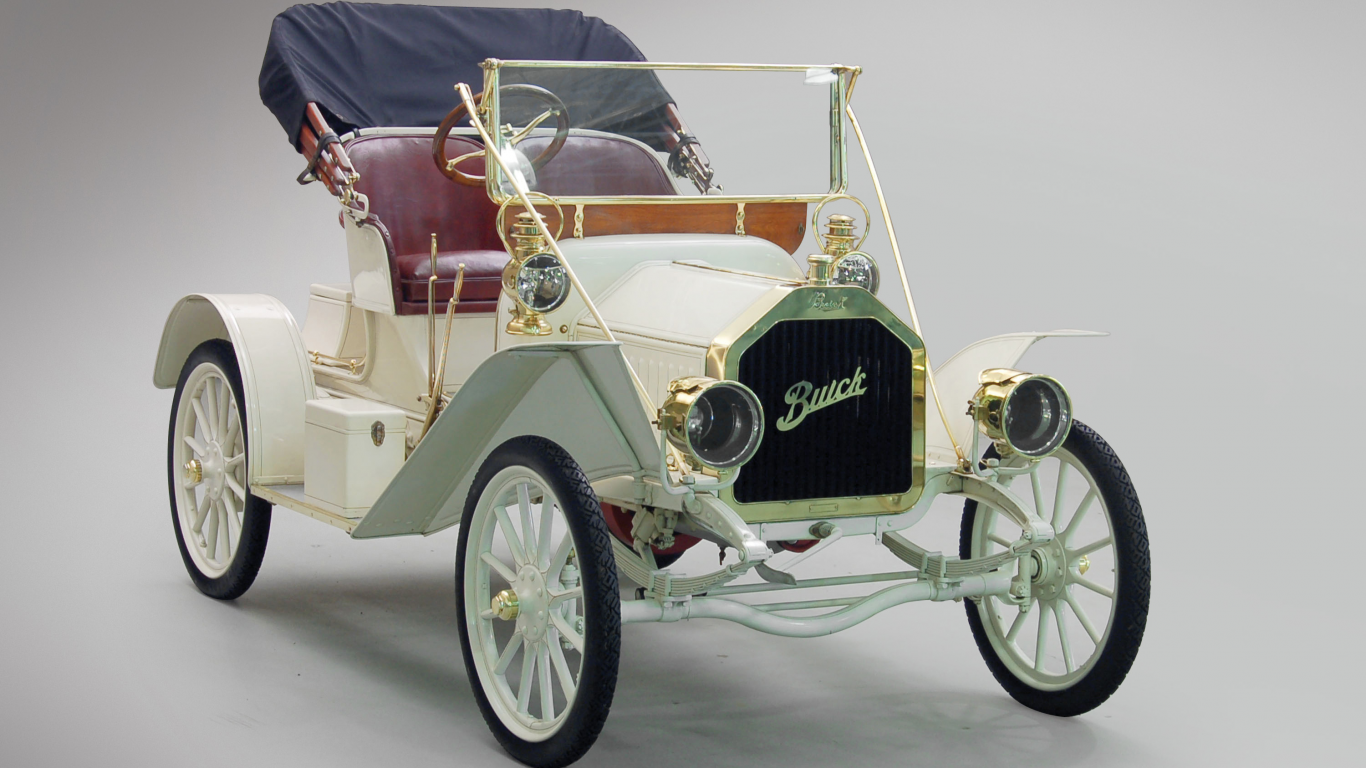 touring runabout, кабриолет, ретро, 1908, buick, model 10, белый