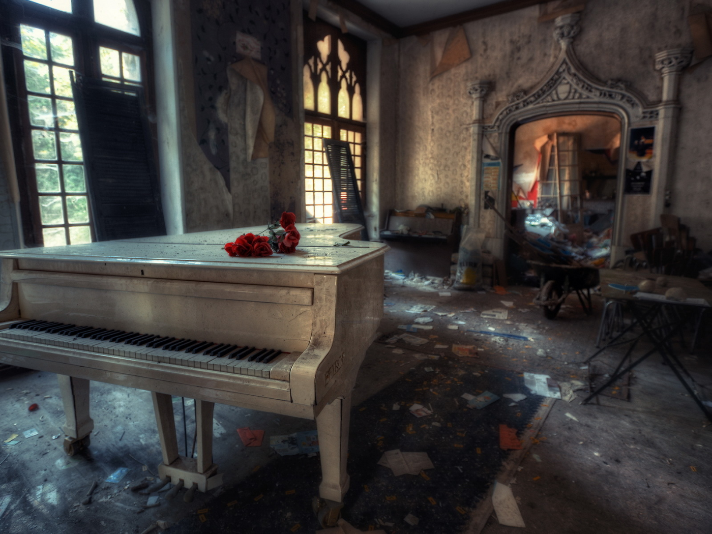 комната, рояль, музыка