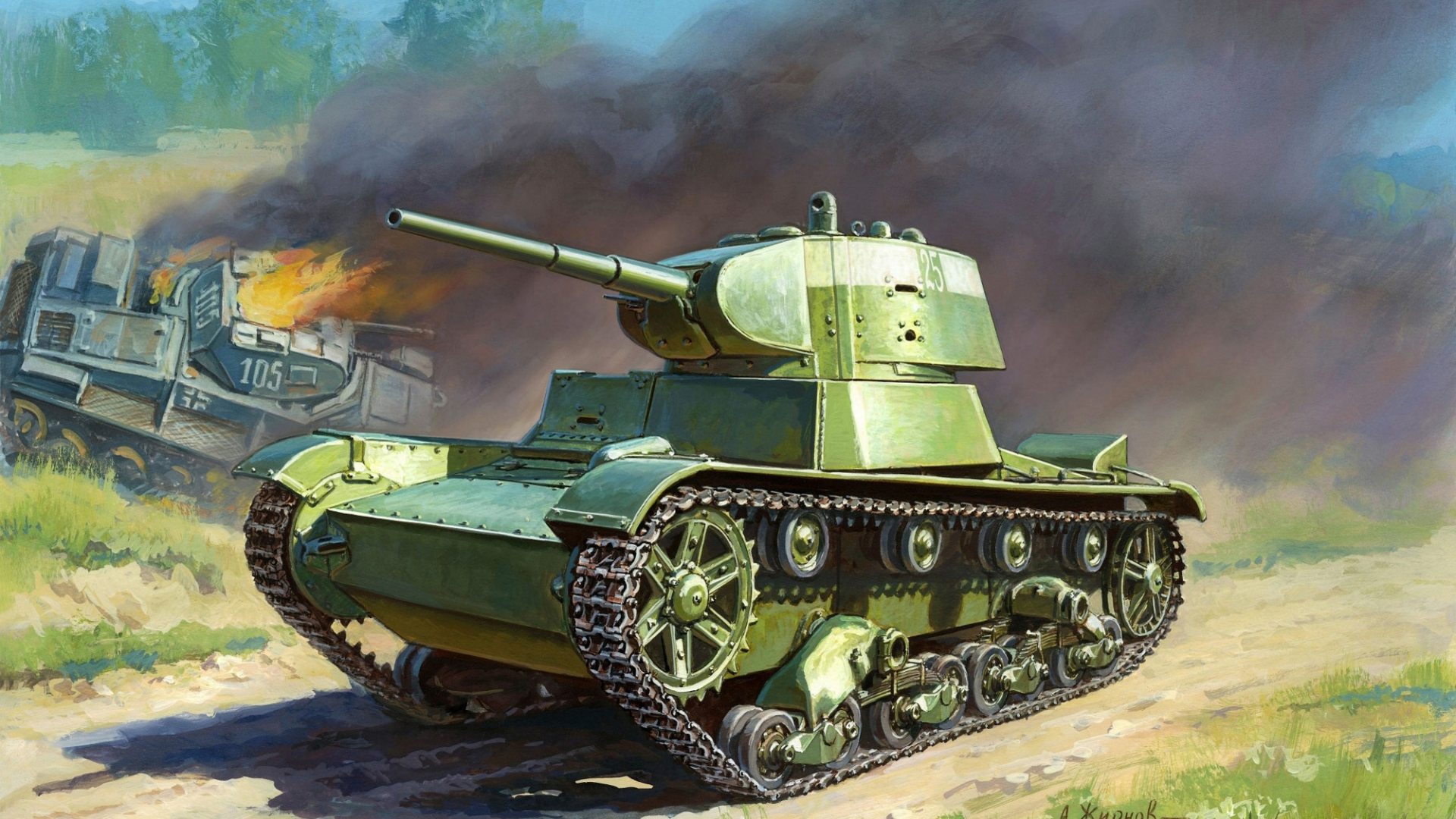 т-26, создан, легкий, пехотный, советский, арт, танк, танк