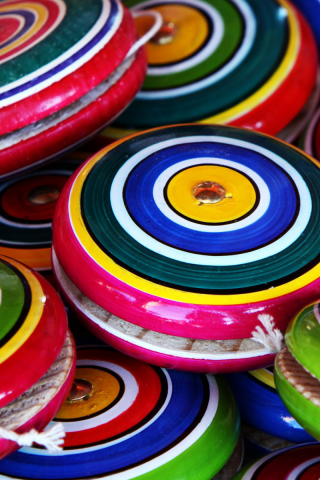 полосатые, yo-yo, игрушки, йо-йо, разноцветные