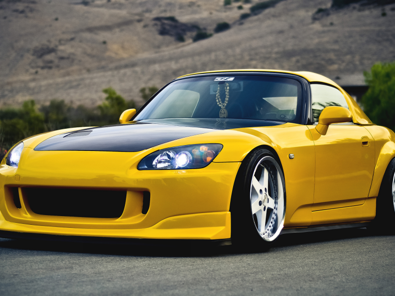 2000, тюнинг, желтый, хонда, s2000, tuning, honda, yellow