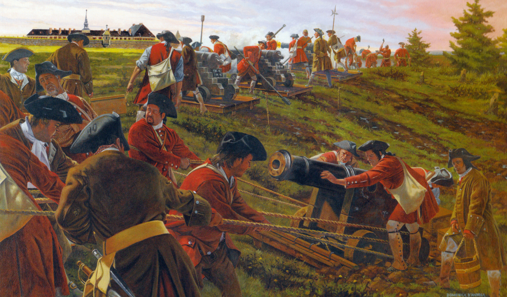осада луисбурга, май 1745 года, британские войска, louisbourg