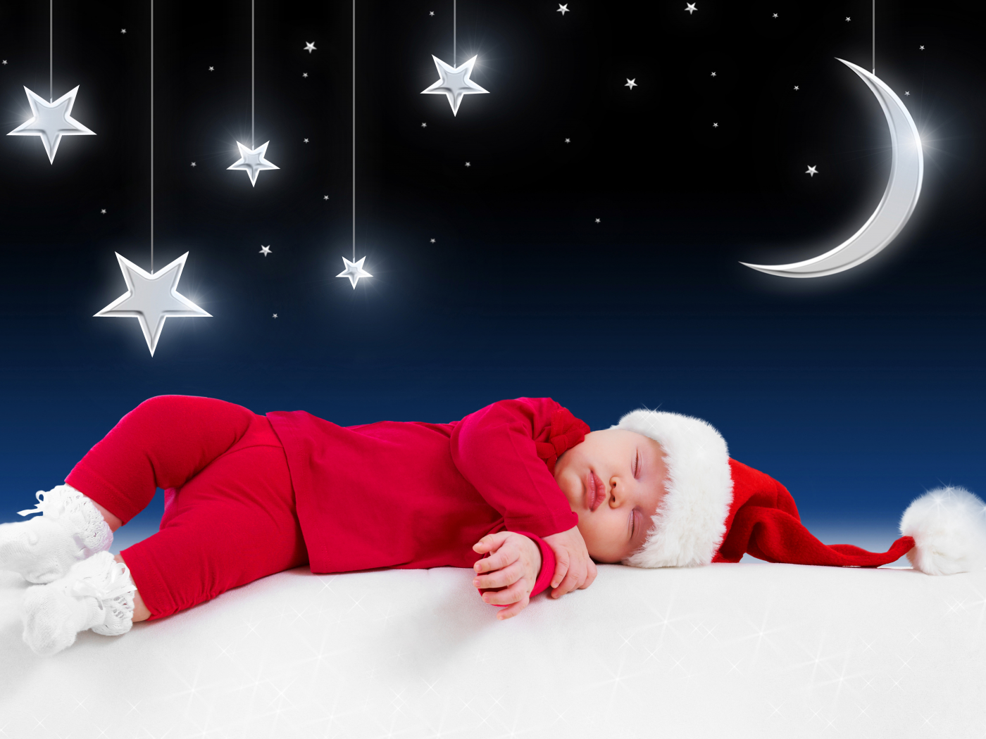 kid, new year, merry christmas , funny sleeping baby , little santa claus , children , clothes