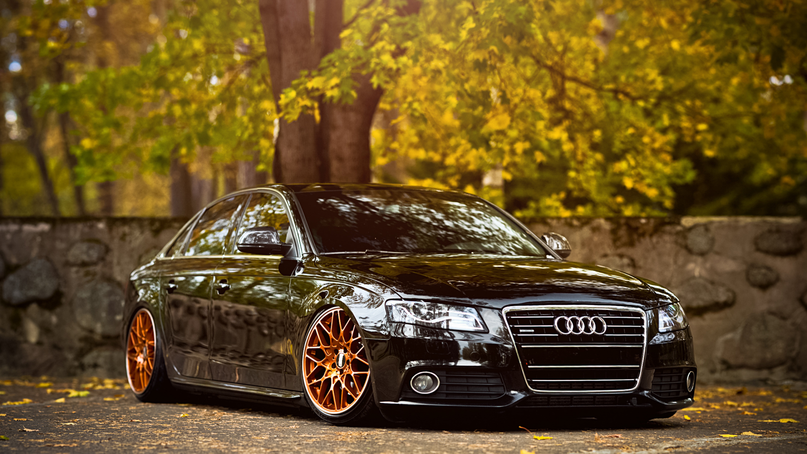 b8, audi, a4, black, front