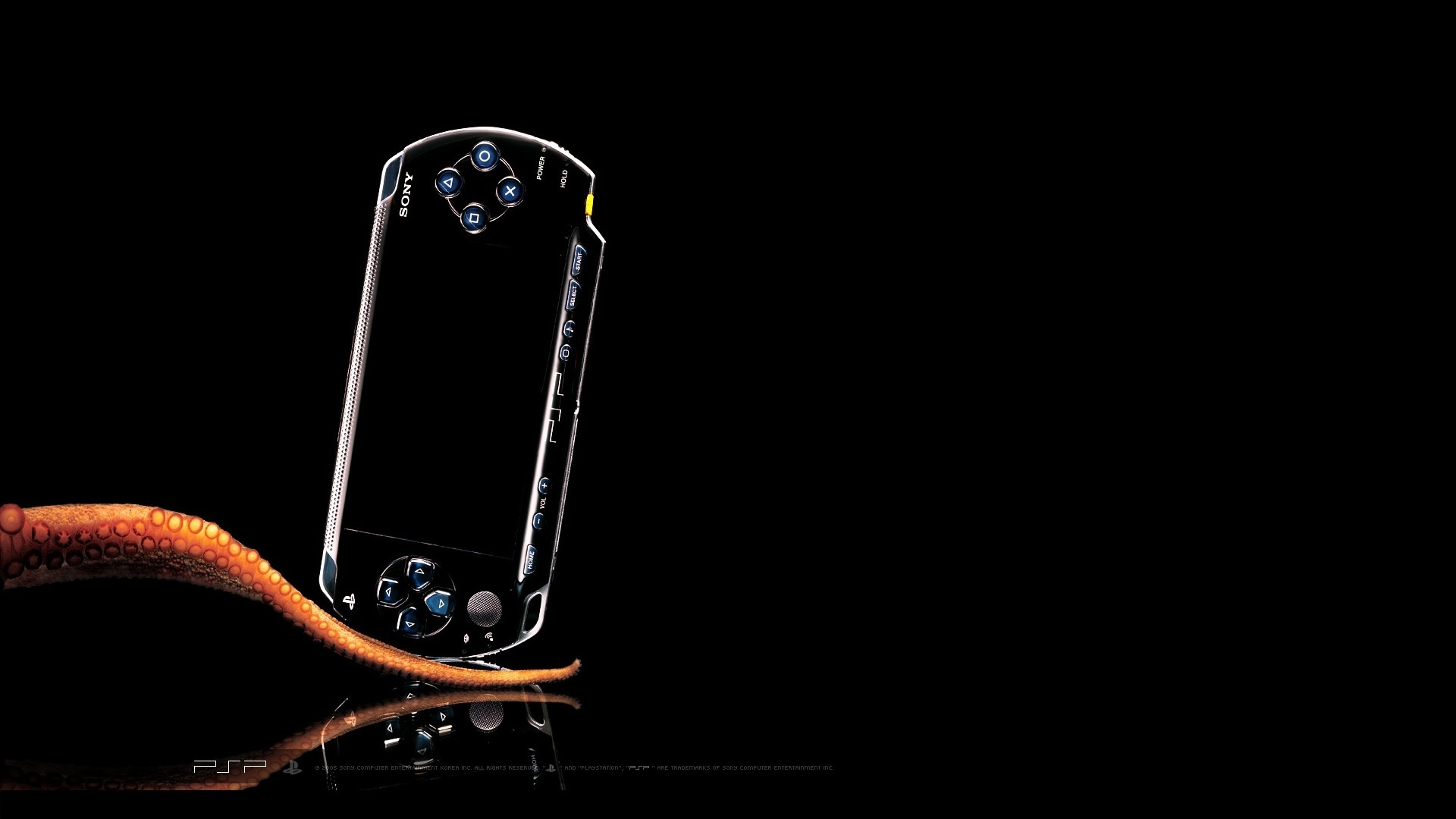 black, осьминог, psp