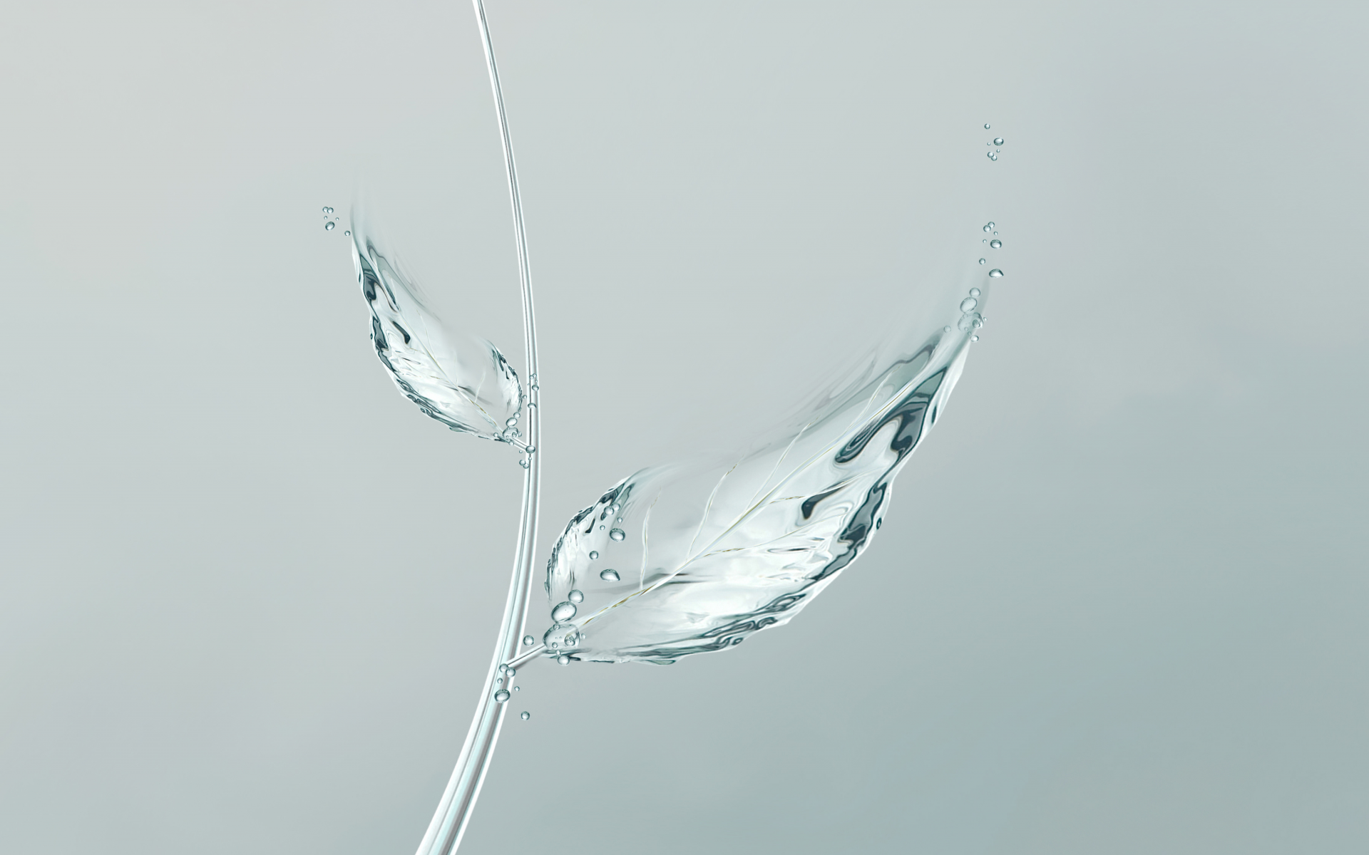 вода, water , минимализм, leaf , лист, пузырьки, bubbles, minimalism