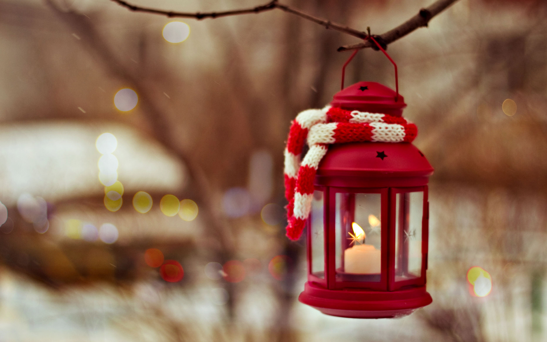 lantern, свечи, зима, рождество, candle, christmas, дерево, фонарь