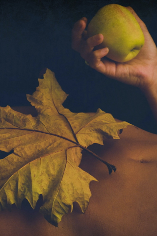 all about eve, darkness, texture, apple, woman, leaf