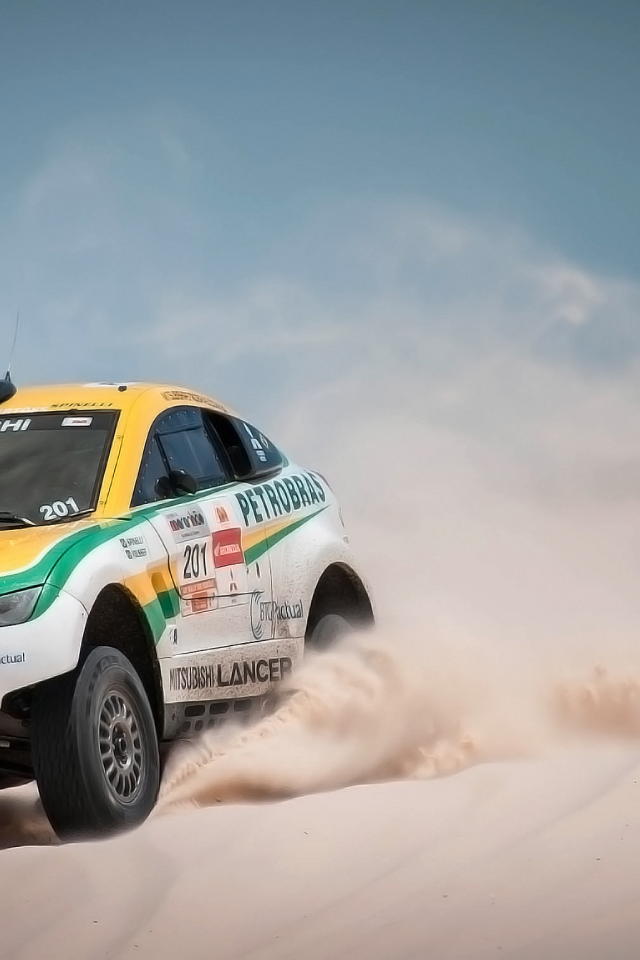 rally, авто, передок, mitsubishi, внедорожник, мицубиси, dakar