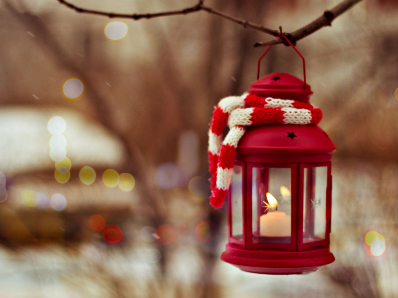 lantern, свечи, зима, рождество, candle, christmas, дерево, фонарь