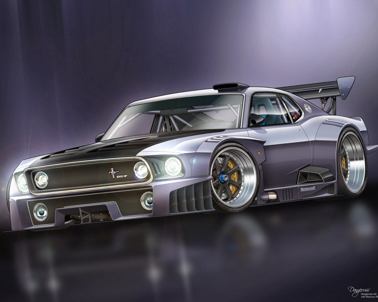 ford, форд, арт, мустанг, 1000 hp, gt-r, mustang, race car